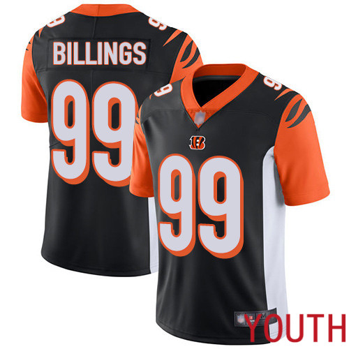 Cincinnati Bengals Limited Black Youth Andrew Billings Home Jersey NFL Footballl #99 Vapor Untouchable